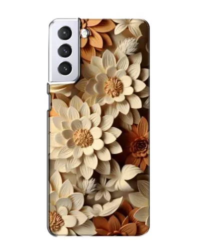 Чехол для Samsung Galaxy S21 с картинкой «Бежевый флористический декор» Чехол для Samsung Galaxy S21 с картинкой «Бежевый флористический декор»