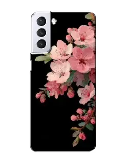 Чехол для Samsung Galaxy S21 с картинкой «Розовая ветка сакуры»