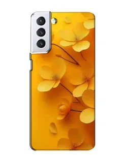 Чехол для Samsung Galaxy S21 с картинкой «Золотые лепестки»