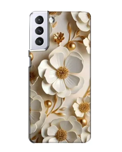 Чехол для Samsung Galaxy S21 с картинкой «Белие бумажние цвети» Чехол для Samsung Galaxy S21 с картинкой «Белие бумажние цвети»
