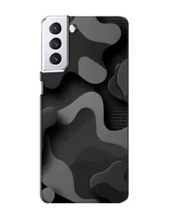 Чехол для Samsung Galaxy S21 с картинкой «Темный абстрактный камуфляж»