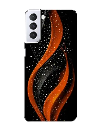 Чехол для Samsung Galaxy S21 с картинкой «Огненная звездная волна»