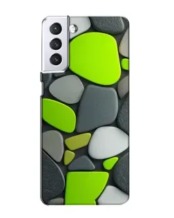Чехол для Samsung Galaxy S21 с картинкой «Яркая неоновая галька»