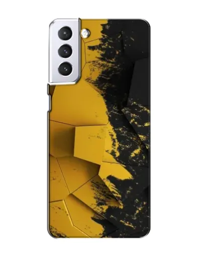 Чехол для Samsung Galaxy S21 с картинкой «Золотые осколки геометрии»