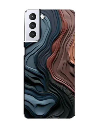Чехол для Samsung Galaxy S21 с картинкой «Цветные волны каньона»