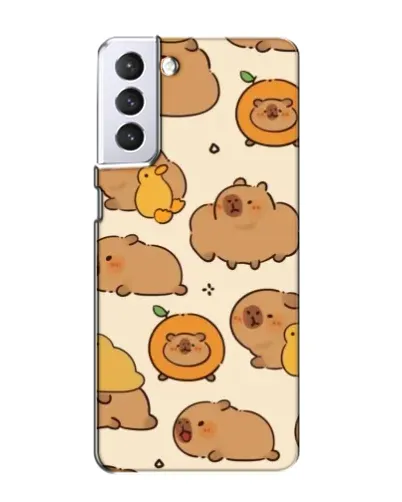 Чехол для Samsung Galaxy S21 с картинкой «Капибары с апельсинами» Чехол для Samsung Galaxy S21 с картинкой «Капибары с апельсинами»
