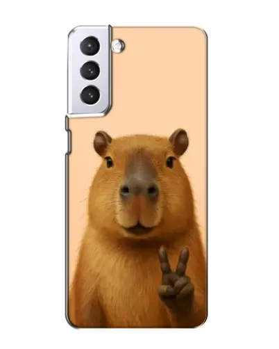 Чехол для Samsung Galaxy S21 с картинкой «Капибара виктория» Чехол для Samsung Galaxy S21 с картинкой «Капибара виктория»