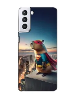Чехол для Samsung Galaxy S21 с картинкой «Капи-мен супергерой»
