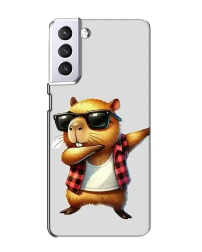 Чехол для Samsung Galaxy S21 с картинкой «Капибара рэпер даб» Чехол для Samsung Galaxy S21 с картинкой «Капибара рэпер даб»