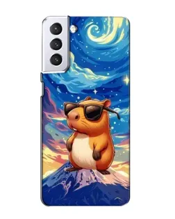 Чехол для Samsung Galaxy S21 с картинкой «Капибара Ван Гога»