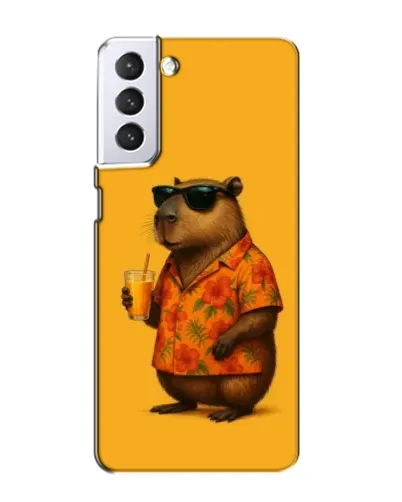 Чехол для Samsung Galaxy S21 с картинкой «Капибара на отдыхе» Чехол для Samsung Galaxy S21 с картинкой «Капибара на отдыхе»