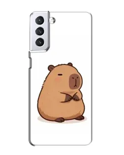 Чехол для Samsung Galaxy S21 с картинкой «Толстенькая капибара»