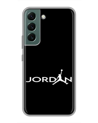 Чехол для Samsung Galaxy S22 Plus с картинкой «Jordan White Logo»