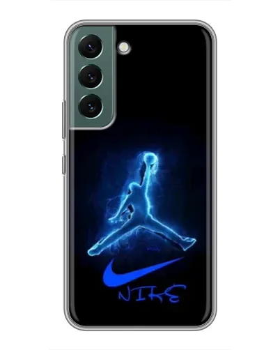 Чехол для Samsung Galaxy S22 Plus с картинкой «Jordan Neon Blue»