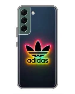 Чехол для Samsung Galaxy S22 Plus с картинкой «Неоновый Adidas»