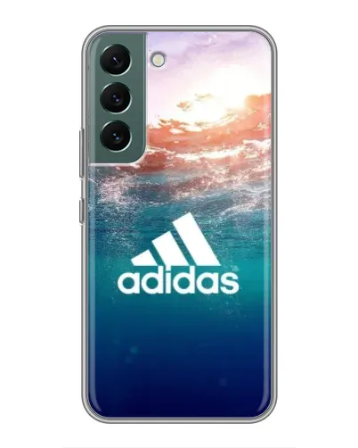 Чехол для Samsung Galaxy S22 Plus с картинкой «Океанская глубина адидас» Чехол для Samsung Galaxy S22 Plus с картинкой «Океанская глубина адидас»