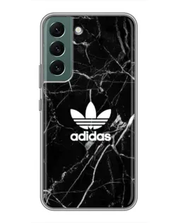 Чехол для Samsung Galaxy S22 Plus с картинкой «Белый мрамор Adidas»
