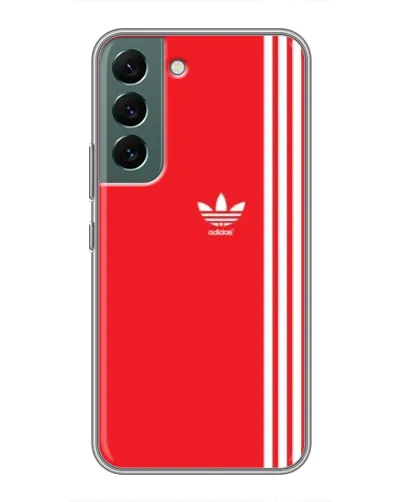 Чехол для Samsung Galaxy S22 Plus с картинкой «Красный минимализм Adidas» Чехол для Samsung Galaxy S22 Plus с картинкой «Красный минимализм Adidas»