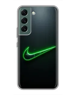 Чохол для Samsung Galaxy S22 Plus з картинкою «Неоновий контур Nike»