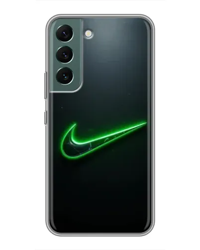 Чехол для Samsung Galaxy S22 Plus с картинкой «Неоновый контур Nike»