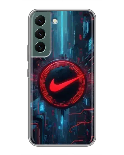 Чехол для Samsung Galaxy S22 Plus с картинкой «Техногенный стиль Nike»