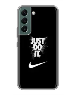 Чехол для Samsung Galaxy S22 Plus с картинкой «Текстовый принт Nike»