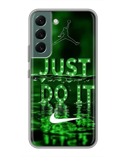 Чехол для Samsung Galaxy S22 Plus с картинкой «Зеленый неоновый Nike»