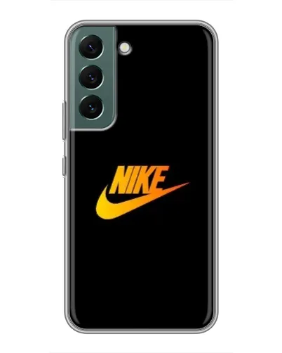 Чехол для Samsung Galaxy S22 Plus с картинкой «Золотой логотип Nike»