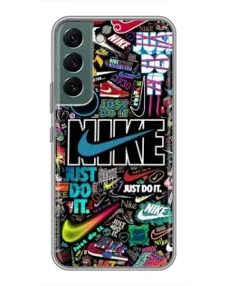 Чехол для Samsung Galaxy S22 Plus с картинкой «Яркий коллаж Nike»