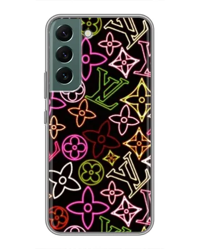 Чехол для Samsung Galaxy S22 Plus с картинкой «Неоновый микс Nike»