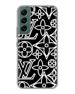 Чехол для Samsung Galaxy S22 Plus с картинкой «Черно-белый узор LV» Чехол для Samsung Galaxy S22 Plus с картинкой «Черно-белый узор LV»