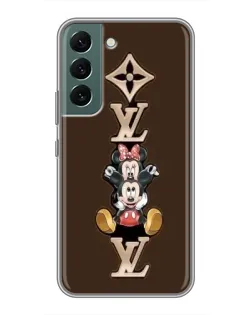 Чехол для Samsung Galaxy S22 Plus с картинкой «LV и Микки Маус»