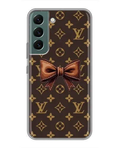 Чехол для Samsung Galaxy S22 Plus с картинкой «LV с бантом»