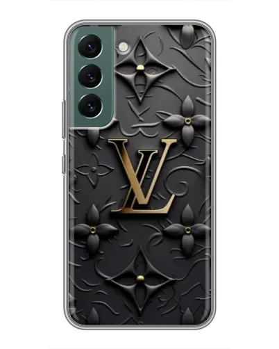 Чехол для Samsung Galaxy S22 Plus с картинкой «Кожаная текстура LV»