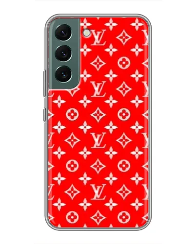 Чехол для Samsung Galaxy S22 Plus с картинкой «Яркий паттерн LV»
