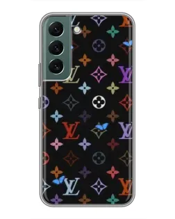 Чехол для Samsung Galaxy S22 Plus с картинкой «Цветная монограмма LV»