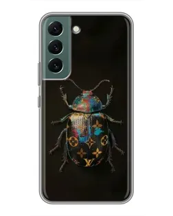 Чехол для Samsung Galaxy S22 Plus с картинкой «LV — мраморный принт»