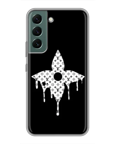 Чехол для Samsung Galaxy S22 Plus с картинкой «Цветочная монограмма»