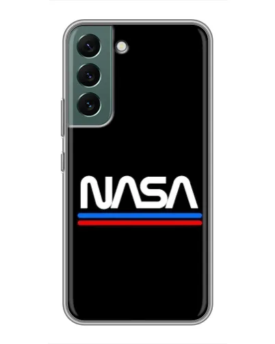 Чехол для Samsung Galaxy S22 Plus с картинкой «NASA — классика Red Blue»
