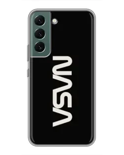 Чехол для Samsung Galaxy S22 Plus с картинкой «NASA — вертикальный логотип»