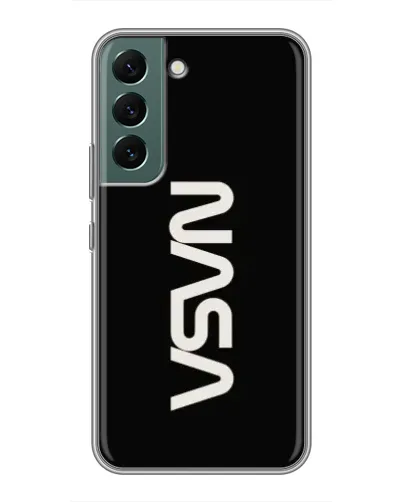 Чехол для Samsung Galaxy S22 Plus с картинкой «NASA — вертикальный логотип»