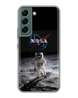 Чехол для Samsung Galaxy S22 Plus с картинкой «Астронавт на Луне»