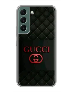 Чехол для Samsung Galaxy S22 Plus с картинкой «Gucci — стеганый черный»