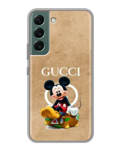 Чехол для Samsung Galaxy S22 Plus с картинкой «Микки Маус Gucci — крафт» Чехол для Samsung Galaxy S22 Plus с картинкой «Микки Маус Gucci — крафт»