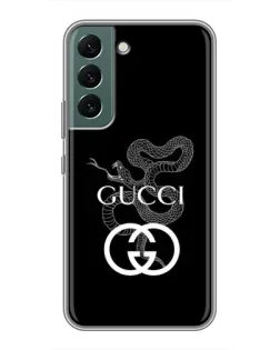 Чехол для Samsung Galaxy S22 Plus с картинкой «Gucci — серебряная змея»