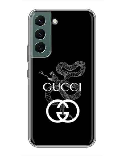 Чехол для Samsung Galaxy S22 Plus с картинкой «Gucci — серебряная змея» Чехол для Samsung Galaxy S22 Plus с картинкой «Gucci — серебряная змея»