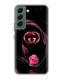 Чехол для Samsung Galaxy S22 Plus с картинкой «Gucci — неоновая роза»