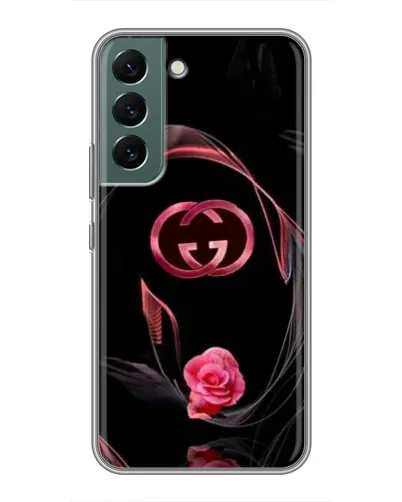 Чехол для Samsung Galaxy S22 Plus с картинкой «Gucci — неоновая роза» Чехол для Samsung Galaxy S22 Plus с картинкой «Gucci — неоновая роза»