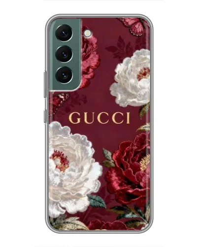 Чехол для Samsung Galaxy S22 Plus с картинкой «Gucci — бордовые розы» Чехол для Samsung Galaxy S22 Plus с картинкой «Gucci — бордовые розы»