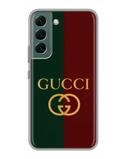 Чехол для Samsung Galaxy S22 Plus с картинкой «Gucci — темно-зеленый градиент»